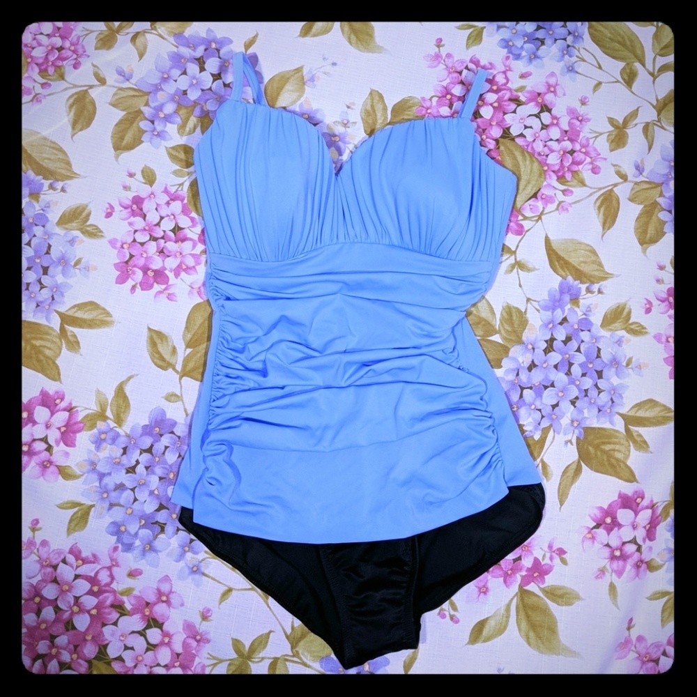 Miraclesuit Rialto ruched one piece swimsuit DD 10